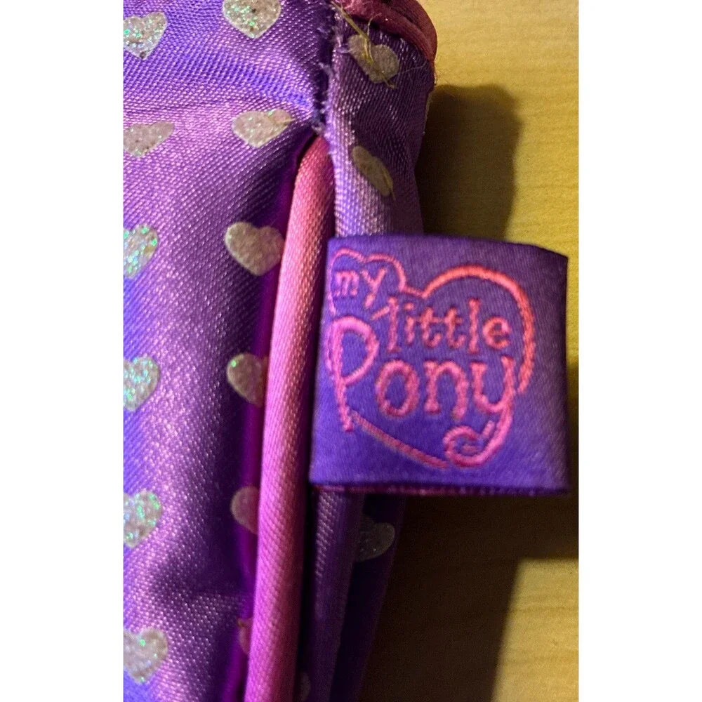 \ RARE Hasbro My Little Pony girl's Purple handbag  carrier bag purse VTG 2004